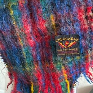 Vintage Scottish Creagaran Multicolor Plaid Women's Scarf